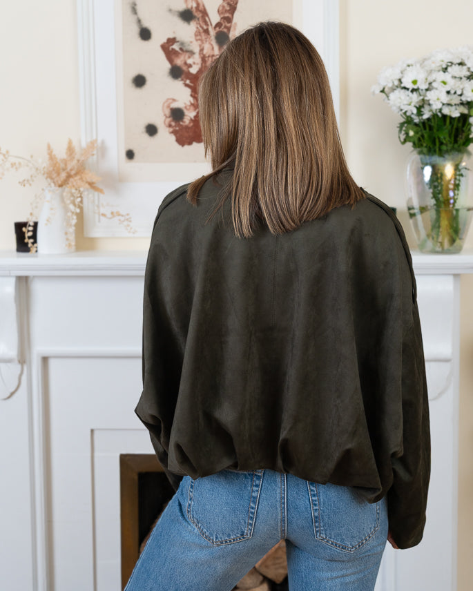 khaki Chelsea bomber