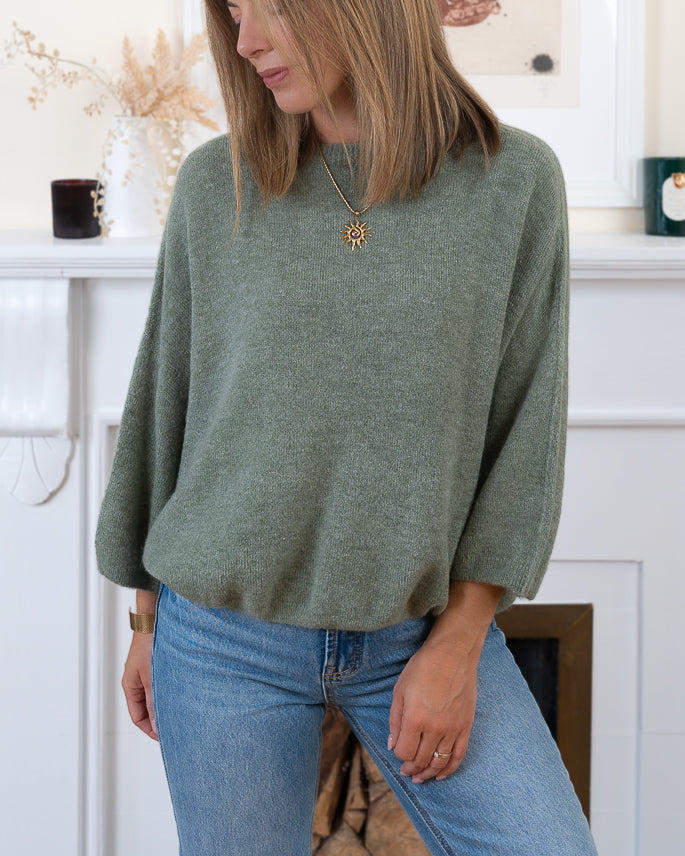 Khaki Colette Alpaca Jumper