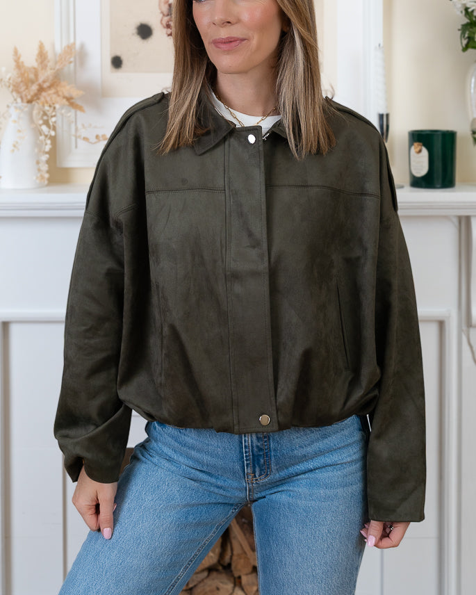 khaki Chelsea bomber