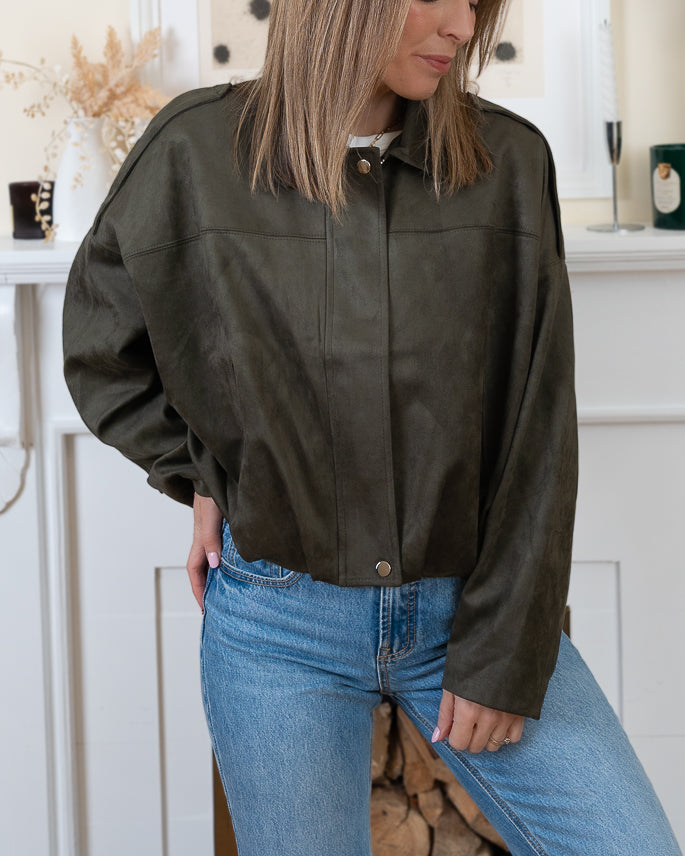 khaki Chelsea bomber