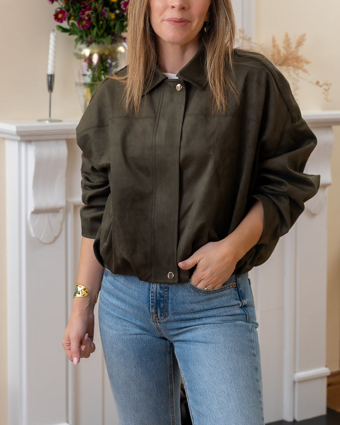 khaki Chelsea bomber