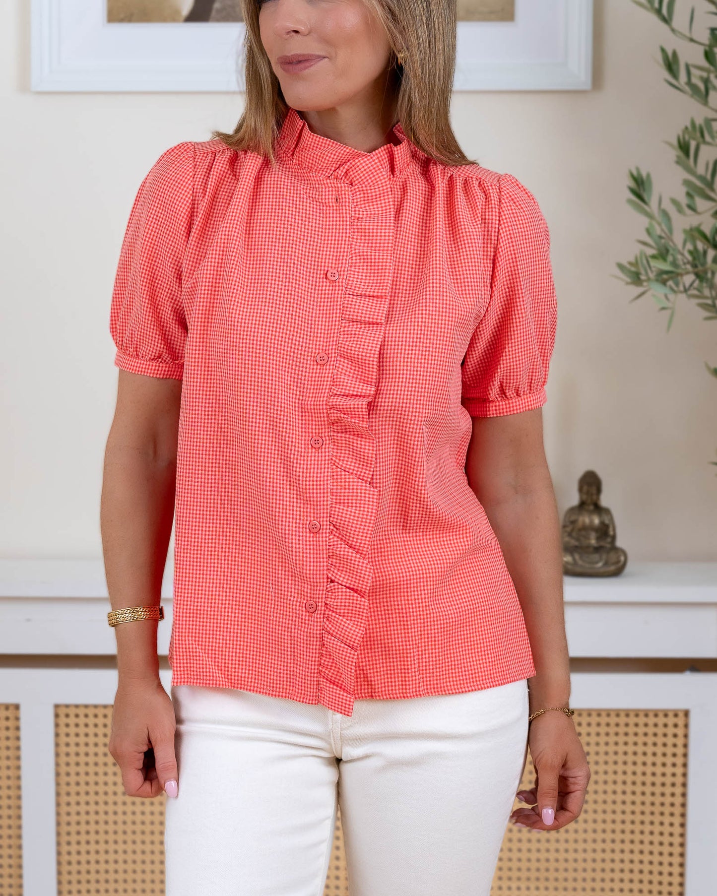 Red Ria Blouse