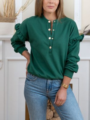 Green Laurette Sweatshirt